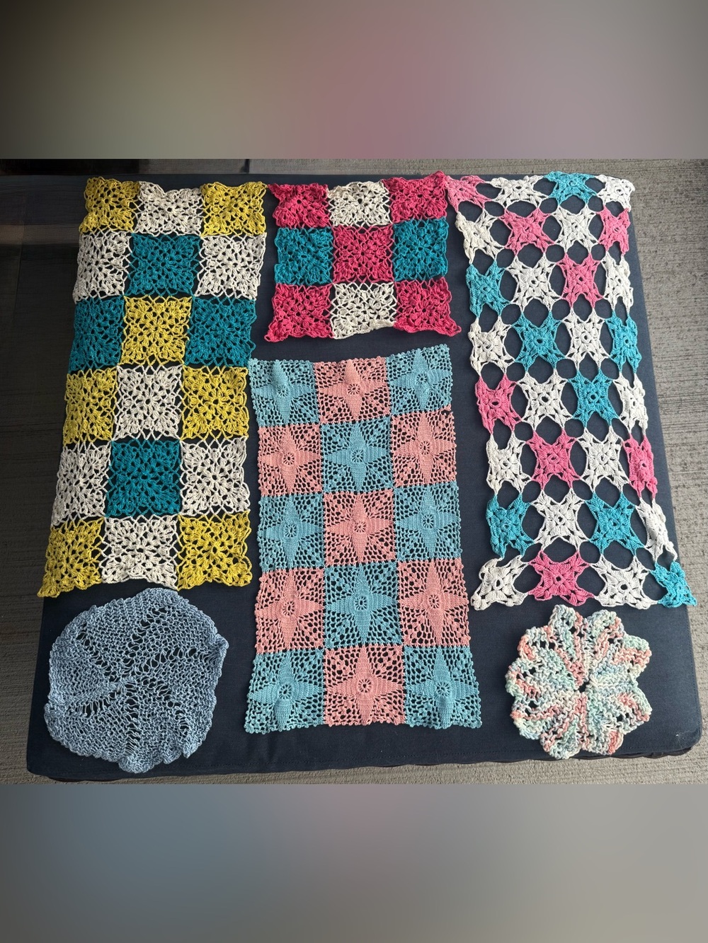 🆕Handmade Crochet Doilies VTG🆕